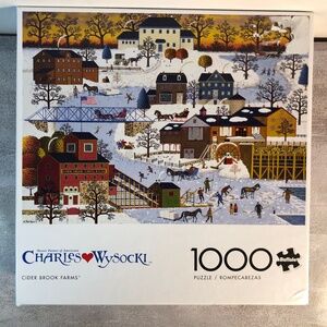 Charles Wysocki Jigsaw Puzzle: Cider Brook Farms 1000 Pcs Buffalo
